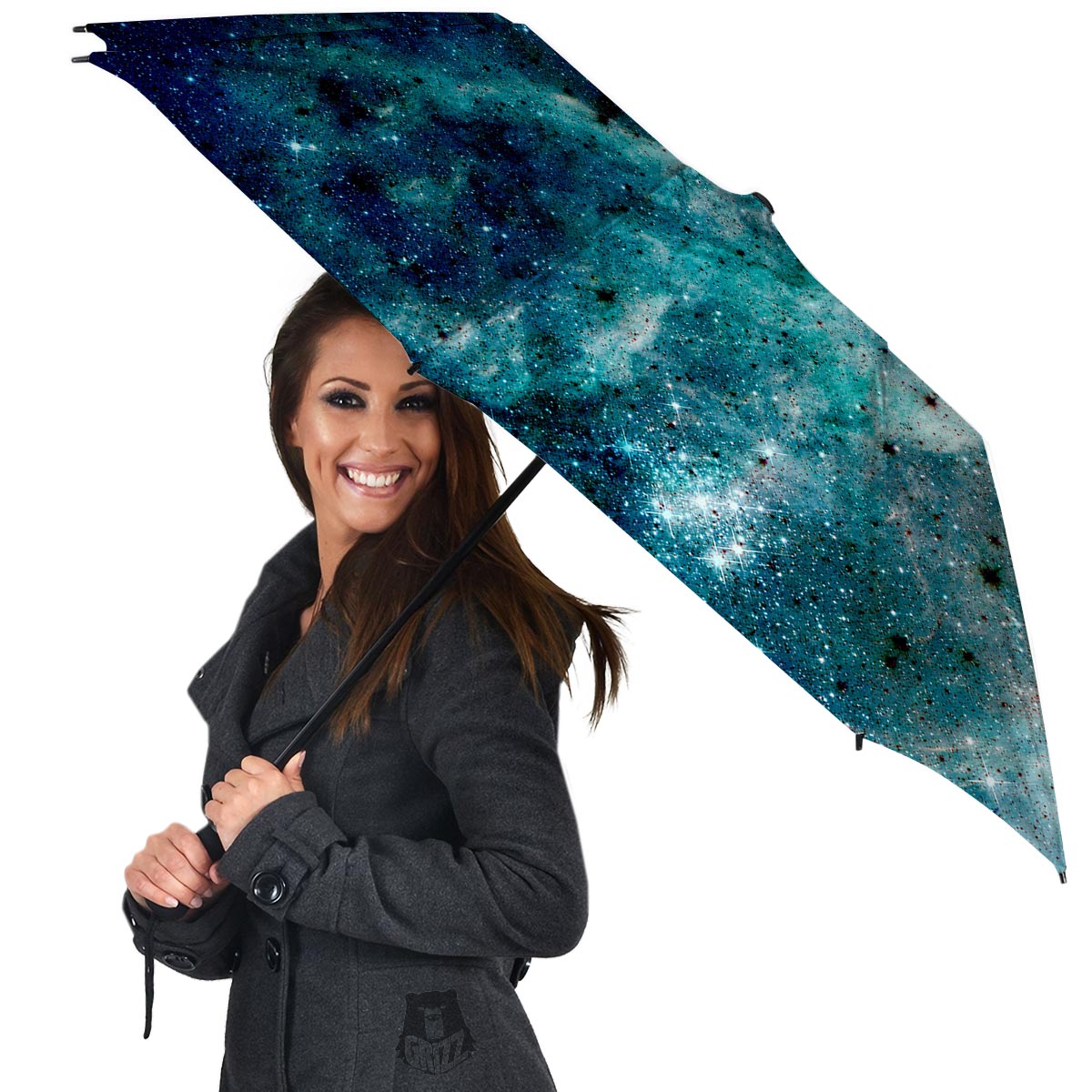 Blue Galaxy Space Umbrella-grizzshop