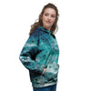 Blue Galaxy Space Women's Hoodie-grizzshop