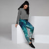 Blue Galaxy Space Women's Joggers-grizzshop