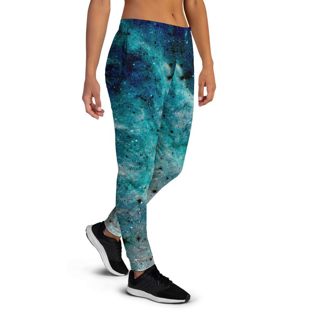 Blue Galaxy Space Women's Joggers-grizzshop