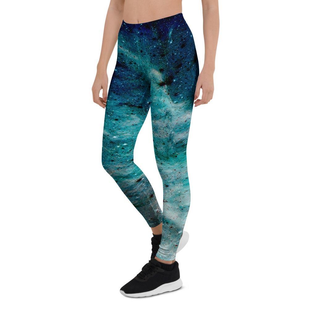 Blue Galaxy Space Women's Leggings-grizzshop