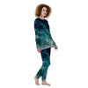 Blue Galaxy Space Women's Pajamas-grizzshop