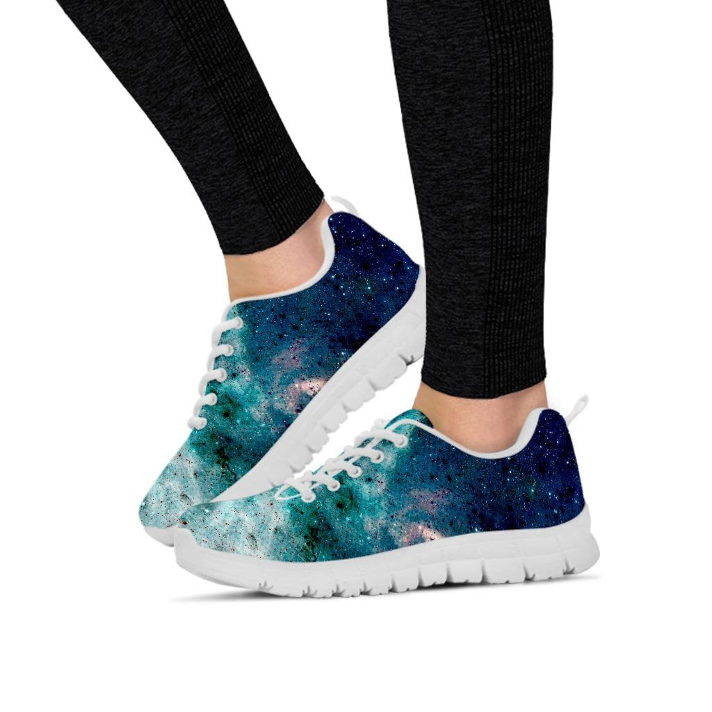 Blue Galaxy Space Women's Sneakers-grizzshop