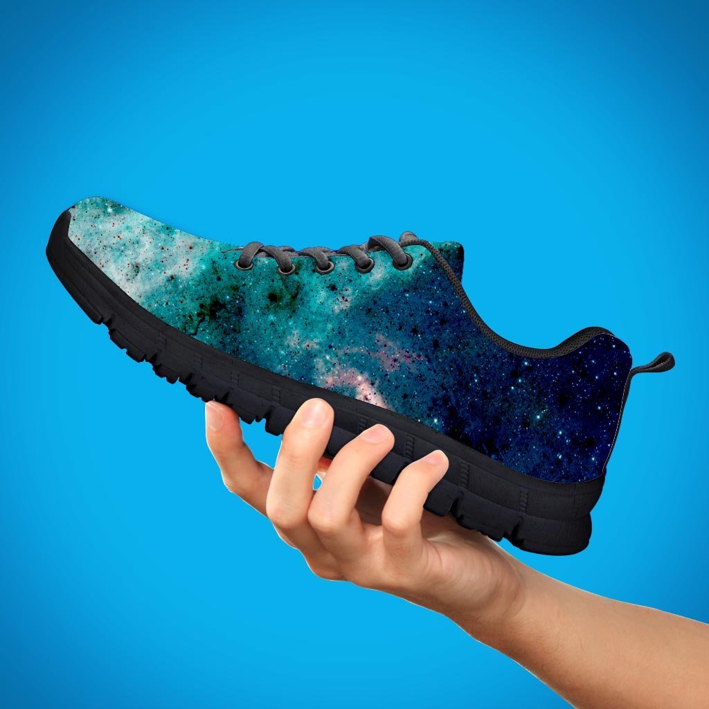 Blue Galaxy Space Women's Sneakers-grizzshop