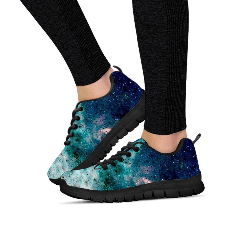 Blue Galaxy Space Women's Sneakers-grizzshop