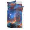 Load image into Gallery viewer, Blue Geomagnetic Storm Galaxy Space Print Duvet Cover Bedding Set-grizzshop