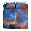 Load image into Gallery viewer, Blue Geomagnetic Storm Galaxy Space Print Duvet Cover Bedding Set-grizzshop