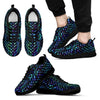 Blue Green Egg Skin Dragon Pattern Print Black Sneaker Shoes For Men Women-grizzshop