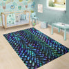 Blue Green Egg Skin Dragon Pattern Print Floor Mat-grizzshop