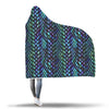 Blue Green Egg Skin Dragon Pattern Print Hooded Blanket-grizzshop