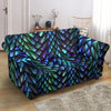 Blue Green Egg Skin Dragon Pattern Print Loveseat Cover-grizzshop