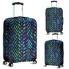 Blue Green Egg Skin Dragon Pattern Print Luggage Cover Protector-grizzshop