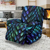 Blue Green Egg Skin Dragon Pattern Print Recliner Cover-grizzshop