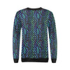 Blue Green Egg Skin Dragon Pattern Print Women Crewneck Sweatshirt-grizzshop