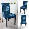 Blue Hawaiian Sea Turtle Pattern Print Chair Cover-grizzshop