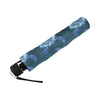 Blue Hawaiian Sea Turtle Pattern Print Foldable Umbrella-grizzshop