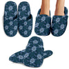Blue Hawaiian Sea Turtle Pattern Print Premium Home Slippers-grizzshop