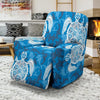 Blue Hawaiian Shark Sea Turtle Pattern Print Recliner Cover-grizzshop