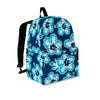 Blue Hibiscus Hawaiian Print Backpack-grizzshop