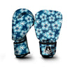 Blue Hibiscus Hawaiian Print Boxing Gloves-grizzshop