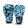 Blue Hibiscus Hawaiian Print Boxing Gloves-grizzshop