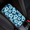 Blue Hibiscus Hawaiian Print Car Console Cover-grizzshop