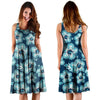 Blue Hibiscus Hawaiian Print Dress-grizzshop