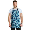 Blue Hibiscus Hawaiian Print Men's Apron-grizzshop