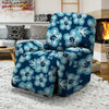 Blue Hibiscus Hawaiian Print Recliner Cover-grizzshop