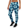 Blue Hibiscus Hawaiian Print Women's Joggers-grizzshop