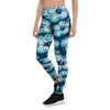 Blue Hibiscus Hawaiian Print Women's Leggings-grizzshop