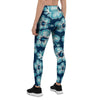 Blue Hibiscus Hawaiian Print Women's Leggings-grizzshop