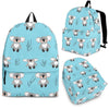 Blue Koala Pattern Print Backpack-grizzshop