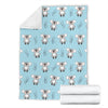 Blue Koala Pattern Print Blanket-grizzshop