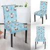 Blue Koala Pattern Print Chair Cover-grizzshop