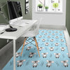 Blue Koala Pattern Print Floor Mat-grizzshop