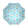 Blue Koala Pattern Print Foldable Umbrella-grizzshop