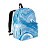 Blue Liquid Marble Backpack-grizzshop