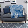 Blue Liquid Marble Blanket-grizzshop