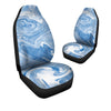 Blue Liquid Marble Car Seat Covers-grizzshop