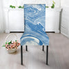 Blue Liquid Marble Chair Cover-grizzshop