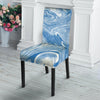 Blue Liquid Marble Chair Cover-grizzshop