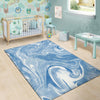 Blue Liquid Marble Floor Mat-grizzshop