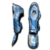 Blue Liquid Marble Muay Thai Shin Guard-grizzshop