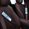 Blue Liquid Marble Seat Belt Cover-grizzshop