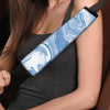 Blue Liquid Marble Seat Belt Cover-grizzshop