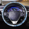 Blue Liquid Marble Steering Wheel Cover-grizzshop