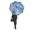 Blue Liquid Marble Umbrella-grizzshop