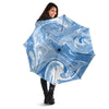 Blue Liquid Marble Umbrella-grizzshop