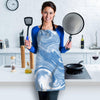 Blue Liquid Marble Women's Apron-grizzshop